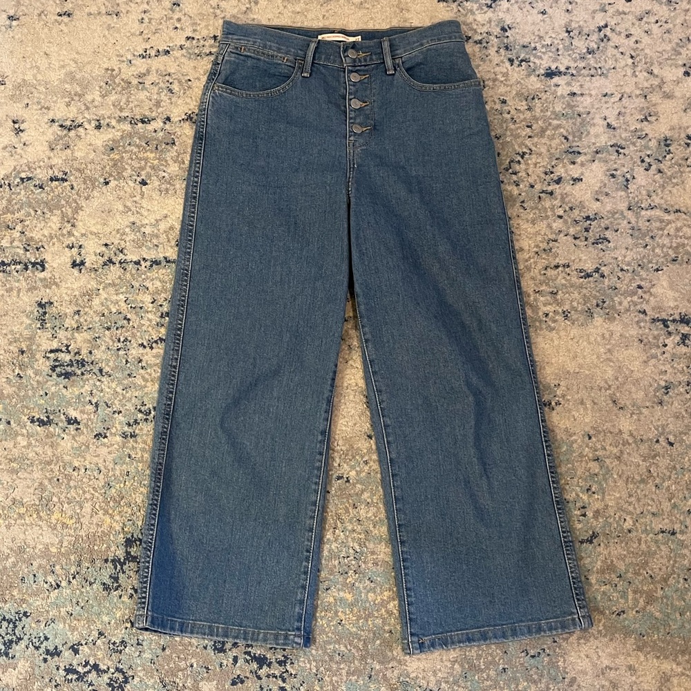 Levi’s Mile High Cropped Wide Leg Jeans - 27
